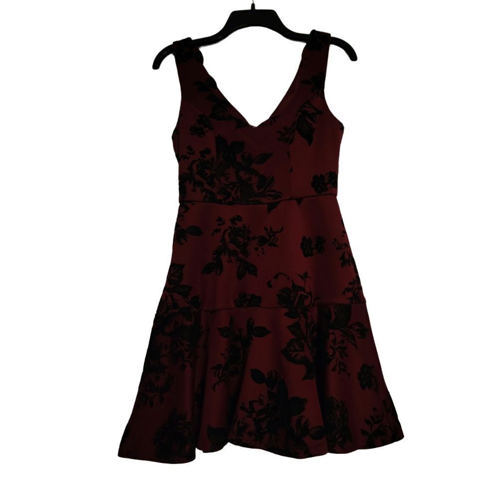 Trixxi‎ Floral Velvet Skater Dress